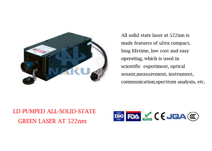 522nm High Stability Green Laser  1~100mW